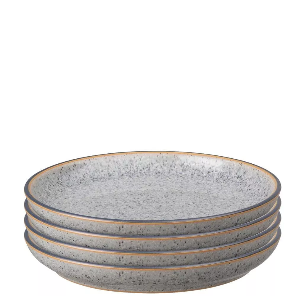 Denby Studio Grey 4 Piece Dinner Plate Set